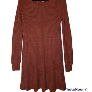 Charlotte Russe long sleeve sweater dress. Size M, 100% acrylic material
